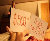 Stepmom plays a GAME - Win $500 or Blow Job from 500 b