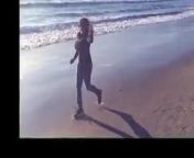 Mini Richard Big Boobs Beach Run Kiss from mini richard video