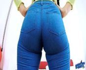 EPIC Deep CAMELTOE In TIGHT BLUE JEANS and With a BIGASS Cra from lilla cra