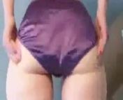 ass of a girl of mine in purple satin panties from sahin motors turkish