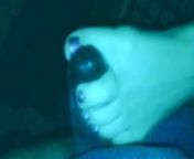 Size 12's toejob stroke before footjob from desi 12 s