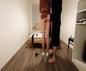 Skinny submissive slut Amy training part 1 – tied up from bdsm girl hog tide torture
