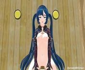 Hentai Genshin Impact Mona Cowgirl Sex Blue Hair Color Edit Smixix from mona sex seen 3d