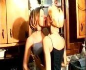 Amateur French girls snogging like mad! from bob snogged