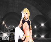 Honkai 3 Racing Queen Durandal Spit It Out - Nomad556 - Dark Purple Clothes Color Edit Smixix from anime queen femdom mmd