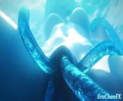 Freezing underwater fuck from underwater anime