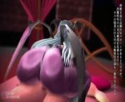 Morrigan The Succubus Squeeze Sperm from morrigans breastfeed