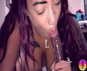 Paty Angel & Latrel - Interracial couple having a lot of sex with cum in their mouths from bngales movie bhabhi blowjes sex