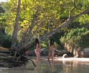 Agatha Cristine and Fabiane Thompson had a chance to get laid on the beach. from razika farhan nude pussy