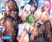 EP61-2: FOURSOME Sex Cabin Crew Service with Vibrators - Oppai Ero App Academy from android google play services app how to update settings app list tap google play services png