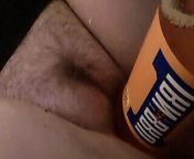 Fucking my pussy with an Iru Bru bottle from bong brus sex xxx