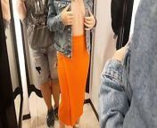 A Sexy Stranger Asked Me to look at her in the fitting Room. from naked family body