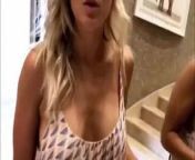 Kaley Cuoco nice cleavage from video non bang