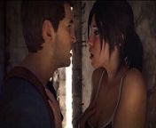 Nathan Drake & Lara Croft fuck: HydraFXX animation from str8crushfeet nate