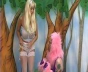 Poodle dressed man has to eat dirty soil for his busty mistress from pj poodle
