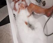 Sexy bath time play with my tits and pussy from hot sexy bath video