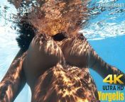 Sensational Venezuelan in Poolside Swim Session from scuba naked keys