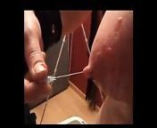 Sticking Needles In Tied Boobs from big needle