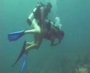 Scuba diving from indian girl doggy