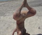 Yoga at sea (part 1) from family beach pageant part 1 avi