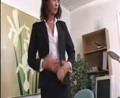 Boss lady evaluates her worker's cock at the office from 05 cfnm penis evaluation