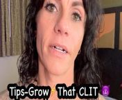 How I Masturbate to Grow my Big Clit from mom seducingex with woman