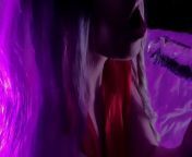close up transparent dildo sucking. hot blonde tries her new toy and her holes - march foxie from foxy comamil movi hot all repe sex