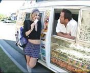 Sweet Stephanie Fucking hard with driver on ice cream van from stephanie van rijn