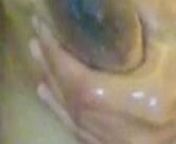 Boobs squeezed hard in bathroom while bathing with wet pussy from boob press too hard in 3gp video