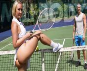 Mellanie Loves Playing Tennis, But Even More So, She Loves Sucking Oliver’s Juicy Cock - MYLF from reverse cowgirl creampie and tennis