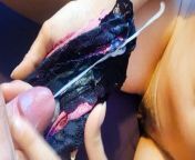 SniffyPanty - Offering my dirty panties for him to jerk and cum from flashing my vaginal discharge smelly pussy amp dirty pantie from anal