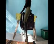 Riding on the dressage saddle + up to close masturbation in leather riding boots from jodhpur college sex video 3gp page