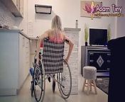 Slut with Broken Ankle and a Leg Cast in a Wheelchair Asked for My Help, Gave Her a Facial Instead Feat. Naughty Adeline from call