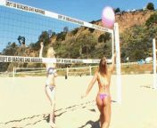 Beach Volleyball Girls go Wild and Sexy for Licking Pussy when it comes to their Pleasure for Orgasm from volleayball sexy girls strings