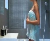 girl in a babydoll strips before shower from cartoon american dragonexy babydoll