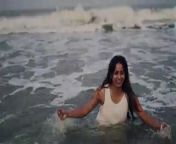 bhanu in beach hot photshoot from bhanupriya navell