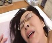Japanese Chubby Glasses Granny creampie 63years from japanese chubby