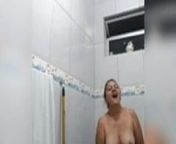 Step Mom bathing from nude mother bath