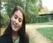 cute teen works for cash from outdoor sex cam