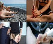 Cock Massage & Handjob Cumshot Compilation - Veronika Charm from beach homemade amateur