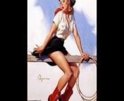 Classic Pinup Art - Gil Elvgren from gil and xxxx moves baba meye sex video