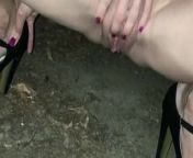 Jade-coquine : Pretty naughty in the forest – striptease from pussy nude girl forest