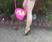 I put on a tiny skirt to go Easter egg hunting in from easter egg hunt