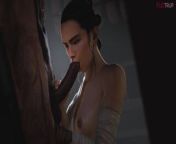Rey Skywalker Sucks Finns Cock from fionna paheal finn