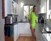 This Housewife Is Only Wearing a T-shirt from full hand t shirt men big cock photo