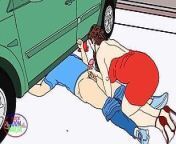 Stepmom collude with Santa, got me trapped under dad's car just to make her Christmas wish which was to fuck my dick cometrue from my dad and mom making