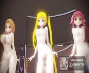 mmd R18 Mian, Riho, Amane, NononoGhost Dance BITCH HERO 3D HENTAI from a chaines ghost story 2 1990 full muvie