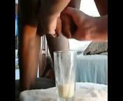 Hucow hand milking from hucow blowjob