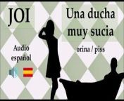 Spanish JOI con fantasia de orina y piss. from asmr wan patreon shower video leaked
