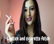 Cigarettes and lisptick JOI from sex figar milkn wife secret affair with friend